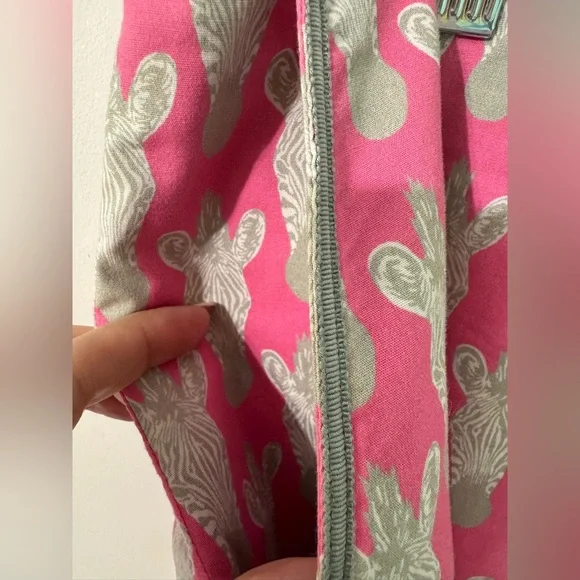 Golftini pink gray animal print zebra mini skirt skort shorts athletic size 10 - Picture 3 of 7